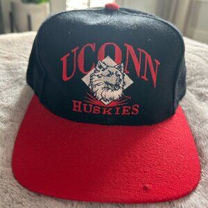 Signature Black and Red Huskies Cap
